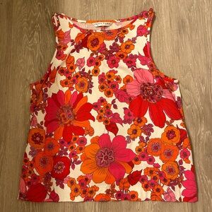 Trina Turk tank top knot shoulder